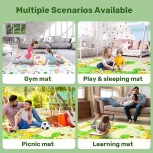 Piso Antigolpes Genki Bebes Chicos 175x150 Cm 6 Mm