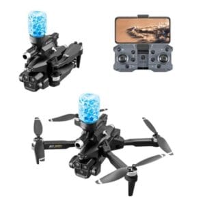 Dron K11 Shoot Cámara Hd Dispara Bolitas Hidrogel Recargable