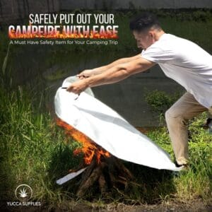 Manta Contra Incendios 1.8x1.8m Anti Fuego Ignífuga