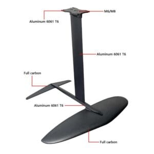 Wingfoil Kit Vela Wing + Rocket Foil + Tabla Inflable Acces