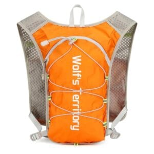 Chaleco Hidratacion 4 Litros Mochila Trail Maraton Trekking Naranja