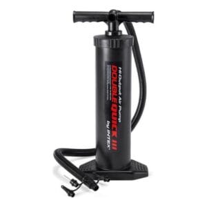 Inflador Manual Doble Accion P Colchon Bote Inflable Negro