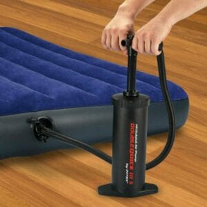 Inflador Manual Doble Accion P Colchon Bote Inflable Negro