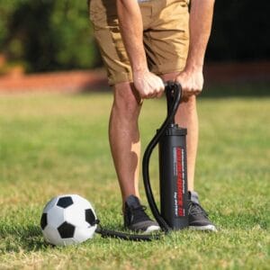 Inflador Manual Doble Accion P Colchon Bote Inflable Negro