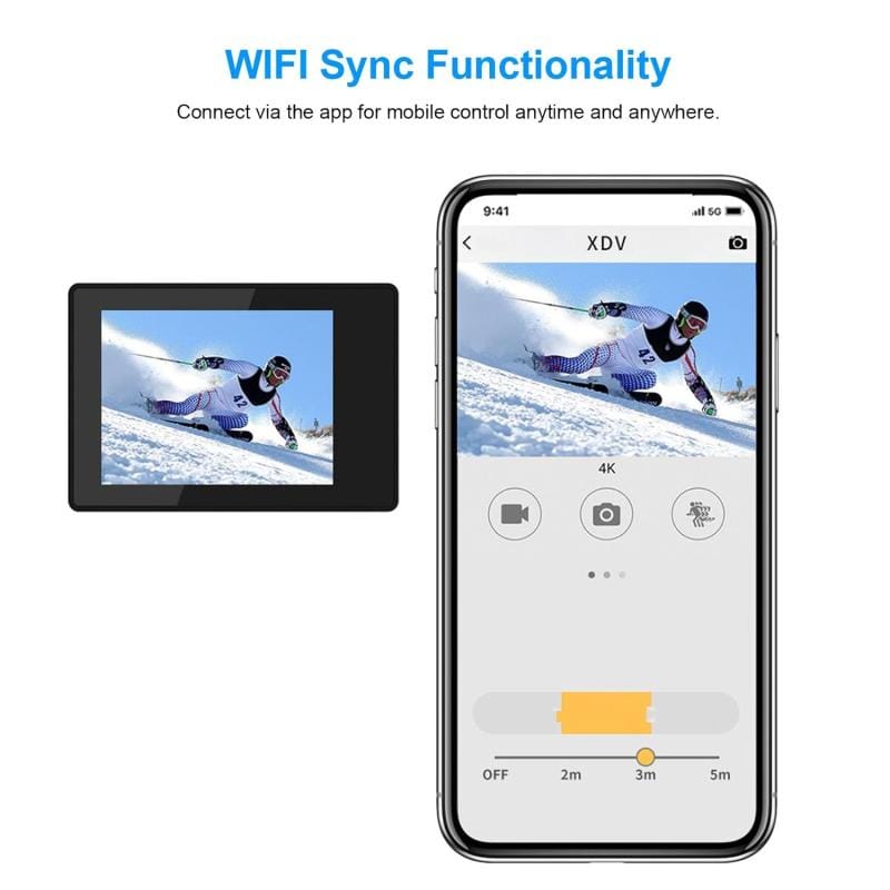 Camara Deportiva 4k 16mp Wifi Sumergible 30m + Accesorios