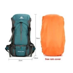 Mochila Weikani Trekking 70l Con Cubremochila Viaje