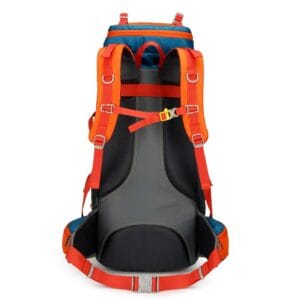 Mochila Trekking 75l Espaldar Outdoor Camping C Impermeable Naranja