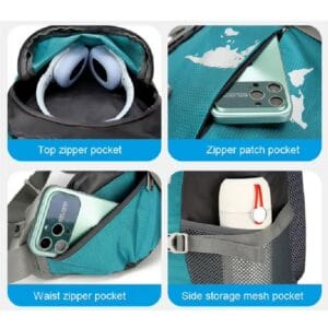 Mochila Trekking 75l Espaldar Outdoor Camping C Impermeable Naranja