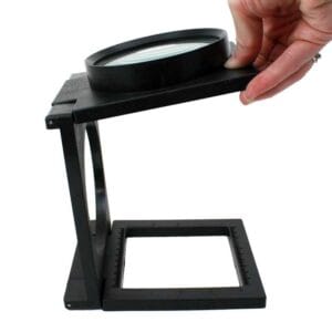 Lupa Grande Plegable Escritorio 2x Mesa Manos Libres 10cm