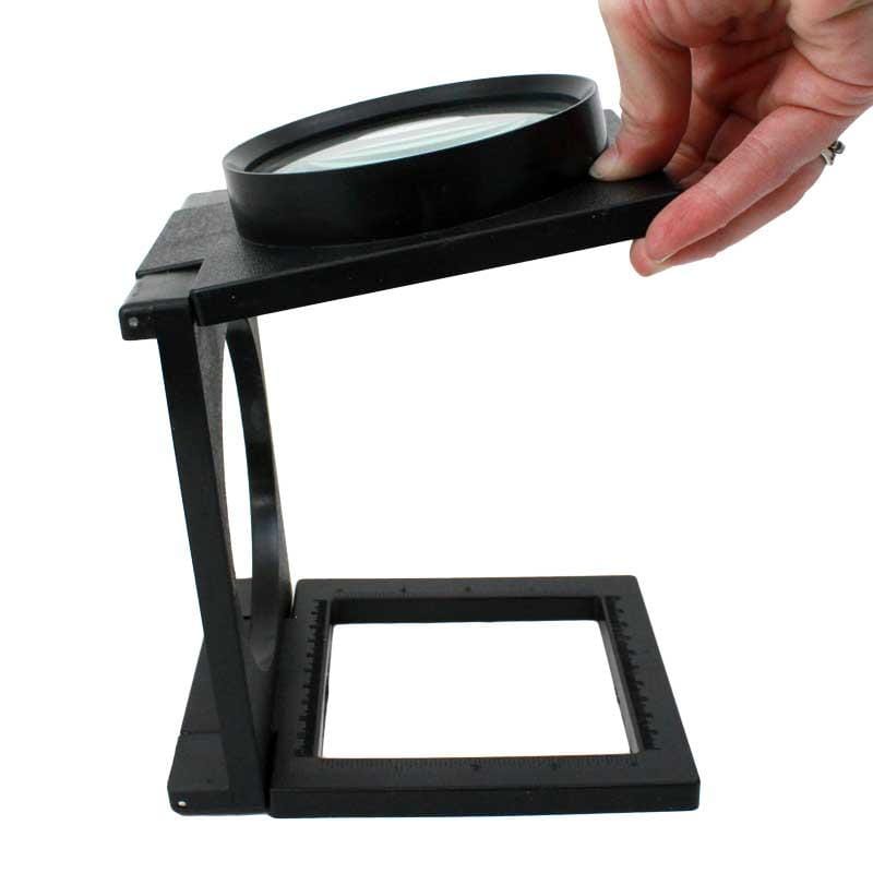 Lupa Grande Plegable Escritorio 2x Mesa Manos Libres 10cm