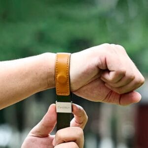 Correa Muñeca Seguridad Quick Release Colores Fotografía Azul