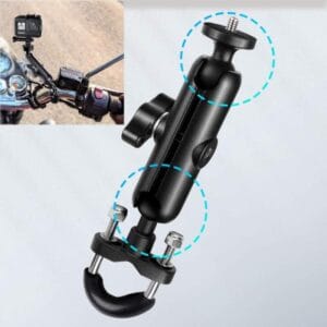Soporte Abrazadera Cámaras P Gopro Moto Bicicleta Manubrio
