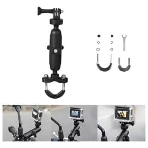 Soporte Abrazadera Cámaras P Gopro Moto Bicicleta Manubrio