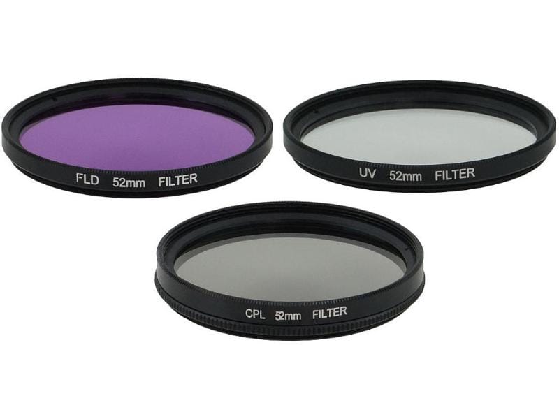 Kit 3 Filtros Camara Reflex 77 Mm Uv Cpl Fld Estuche