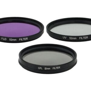 Kit 3 Filtros Camara Reflex 72 Mm Uv Cpl Fld Estuche