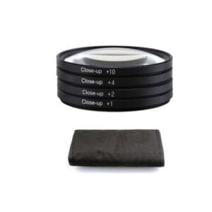 Kit Filtros Lentillas Aproximacion 55 Mm Close Up Lupa Negro