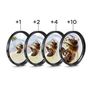 Kit Filtros Lentillas Aproximacion 55 Mm Close Up Lupa Negro