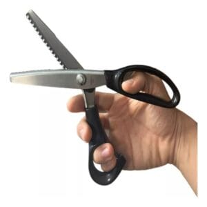 Tijera Sastre Zig Zag Picos 2mm Modista Para Tela Carton