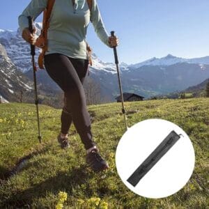 Funda Bolso Con Correa Para Guardado Bastones Trekking Negro