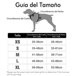 Arnés H Perros Paseo Pretal Anti-tirón Doble Enganche Xs