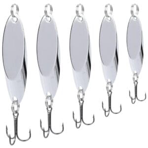 Set 5 Cucharas Pesca Spinning Ondulantes Giratorias Metal