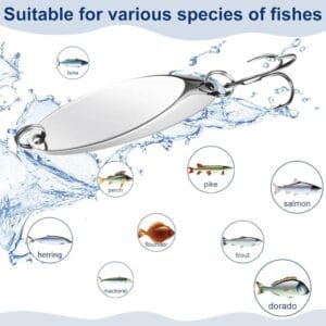 Set 5 Cucharas Pesca Spinning Ondulantes Giratorias Metal