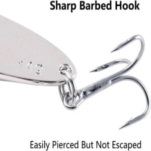 Set 5 Cucharas Pesca Spinning Ondulantes Giratorias Metal