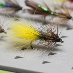 Kit 48 Moscas Premium Genki En Estuche Rígido Pesca Fly Negro