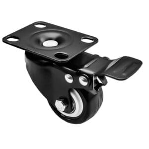 Rueda Giratoria 50mm Reforzada 70kg Doble Ruleman Con Freno