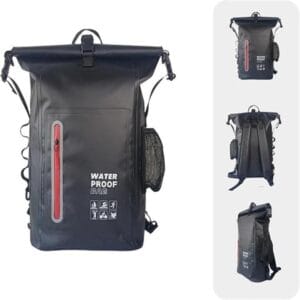 Mochila Impermeable Dry Bag 25l Estanca Kayak Camping Moto Verde Musgo