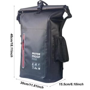 Mochila Impermeable Dry Bag 25l Estanca Kayak Camping Moto Verde Musgo