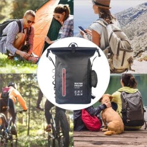 Mochila Impermeable Dry Bag 25l Estanca Kayak Camping Moto Verde Musgo