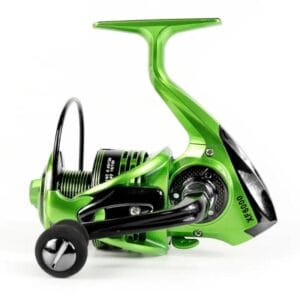 Reel Frontal Xf4000 Spinning Para Pesca Variada Verde Derecho/izquierdo