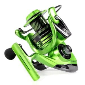 Reel Frontal Xf4000 Spinning Para Pesca Variada Verde Derecho/izquierdo