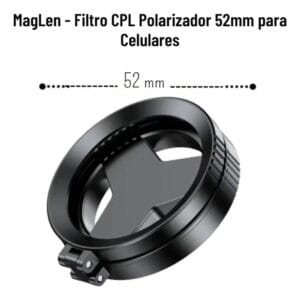 Filtro Cpl 52mm Genki P/celular Aro Magnetico Estuche