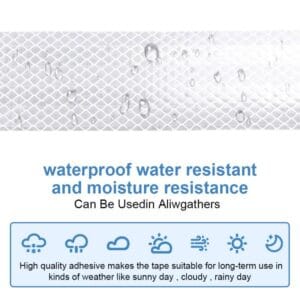 Cinta Reflectiva Blanca 5cm 10m Seguridad Vial Autoadhesiva Blanco