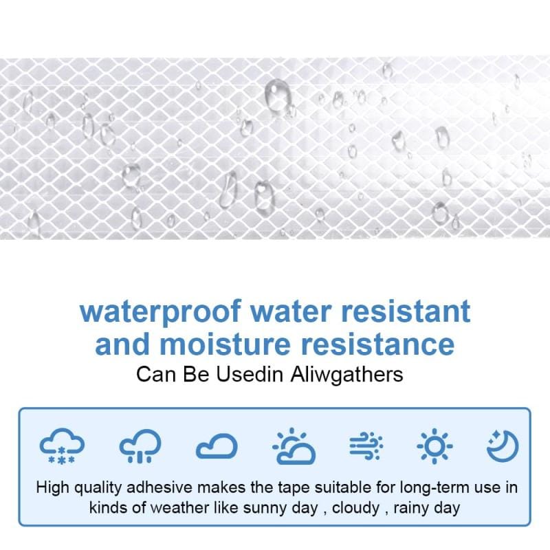 Cinta Reflectiva Blanca 5cm 10m Seguridad Vial Autoadhesiva Blanco