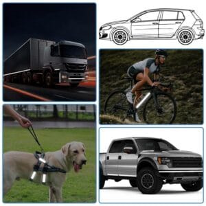 Cinta Reflectiva Blanca 5cm 10m Seguridad Vial Autoadhesiva Blanco