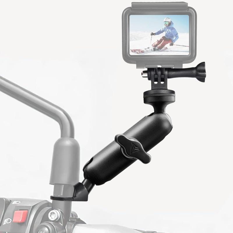 Soporte Camaras P Gopro Moto Scooter Para Espejo Reforzado