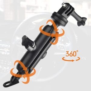 Soporte Camaras P Gopro Moto Scooter Para Espejo Reforzado