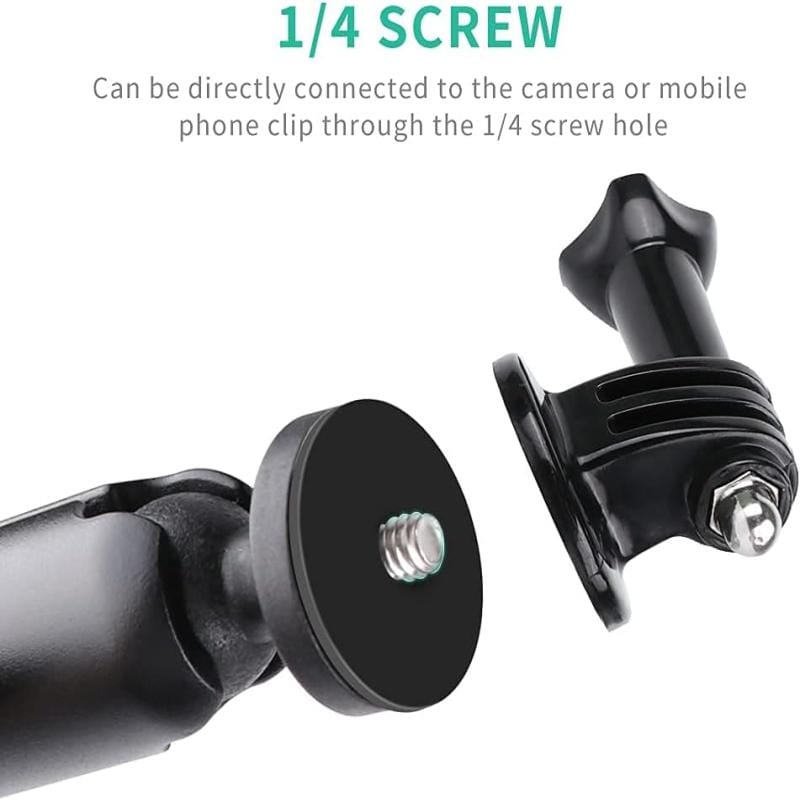 Soporte Camaras P Gopro Moto Scooter Para Espejo Reforzado