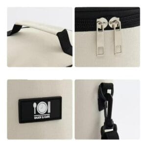 Lunchera Bolso Térmico Cooler Conservadora Camping Escolar Blanco Liso