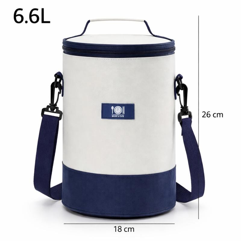 Lunchera Bolso Térmico Cooler Conservadora Camping Escolar Celeste Liso
