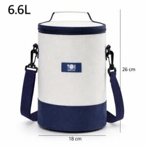 Lunchera Bolso Térmico Cooler Conservadora Camping Escolar Blanco Liso