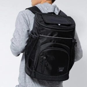 Mochila Termica Conservadora Bolso Camping Impermeable 30lts Negro