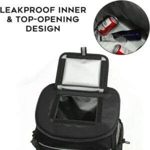 Mochila Termica Conservadora Bolso Camping Impermeable 30lts Negro