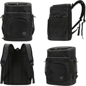 Mochila Termica Conservadora Bolso Camping Impermeable 30lts Negro