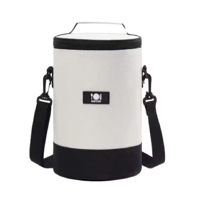 Lunchera Bolso Térmico Cooler Conservadora Camping Escolar Blanco Liso
