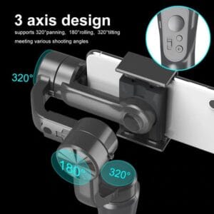Estabilizador Gimbal 3 Ejes Celular Android iPhone Steadycam Negro