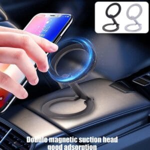 Soporte Magnético Para Celular Metalico Giratorio Plegable